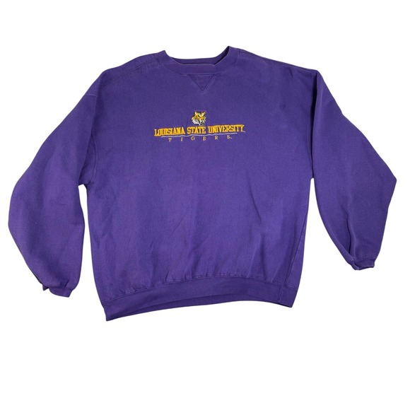 Cadre Athletic Other - Vintage 90s Cadre LSU Tigers Sweatshirt Purple Embroidered XL 304